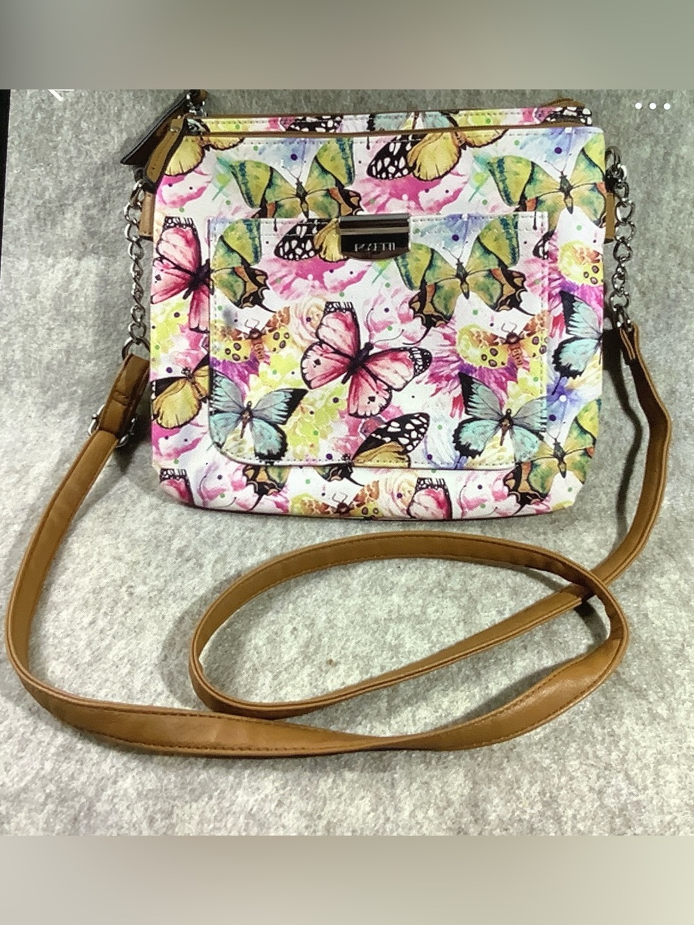 Rosetti PVC crossbody bag in soft butterfly pattern
